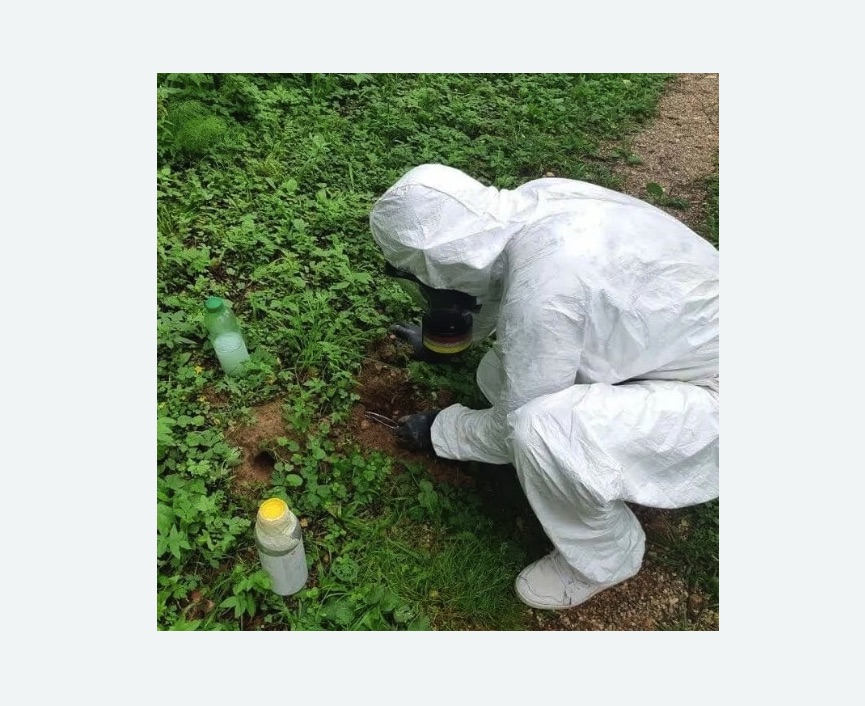 уничтожение кротов на участке в Навашино